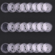 Round Plastic Buttons - Clear